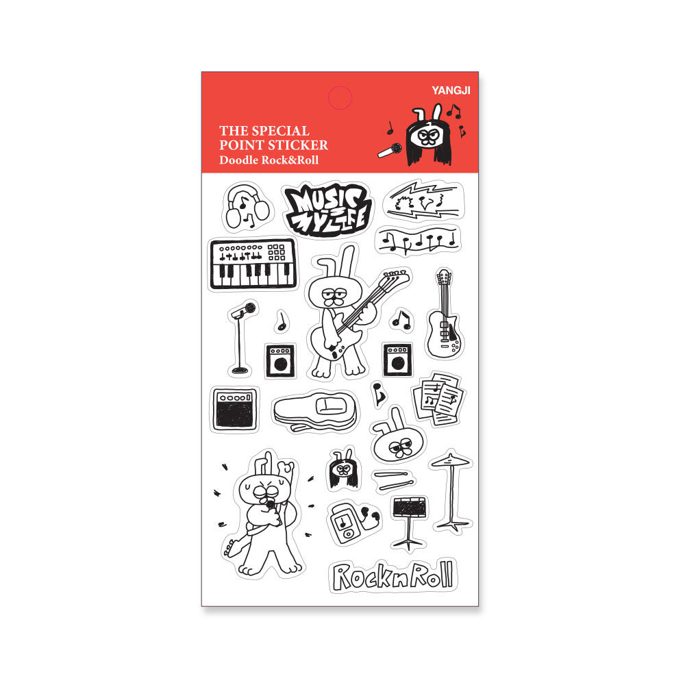 더스페셜-포인트스티커-두들스티커 5종(두들다이어리,두들트래블,두들락앤롤,두들학교생활,두들회사생활)