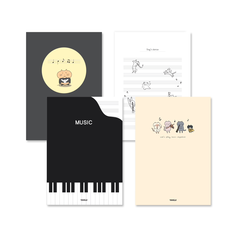 신학기노트(음악) *디자인별 최소구매수량 : 10개(권)*
