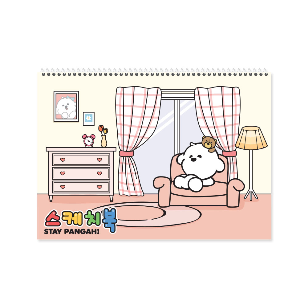 *NEW* 기다려빵아 스케치북1000(여아용) [5권묶음]