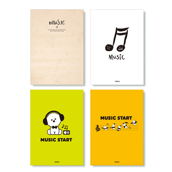 신학기 노트(음악) *디자인별 최소구매수량 : 10개(권)*