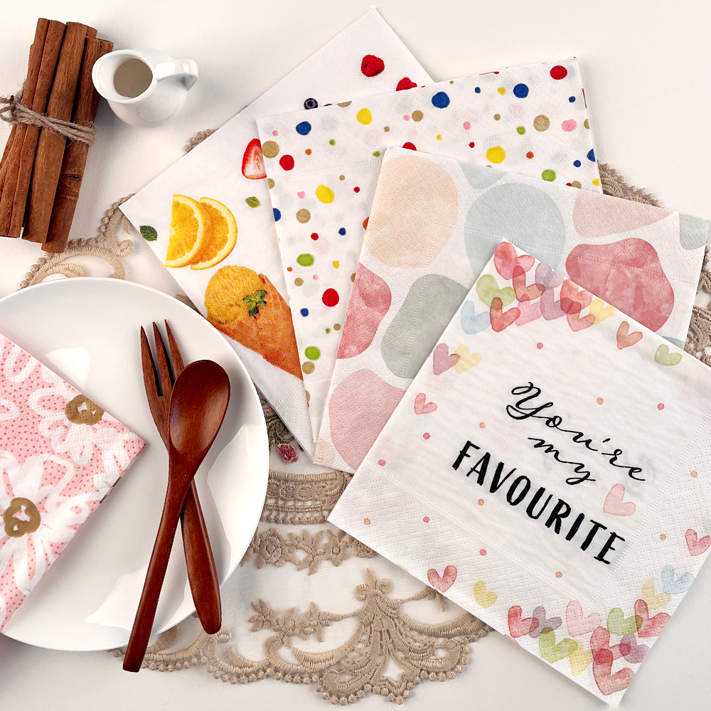 페이퍼 디자인 런치 냅킨