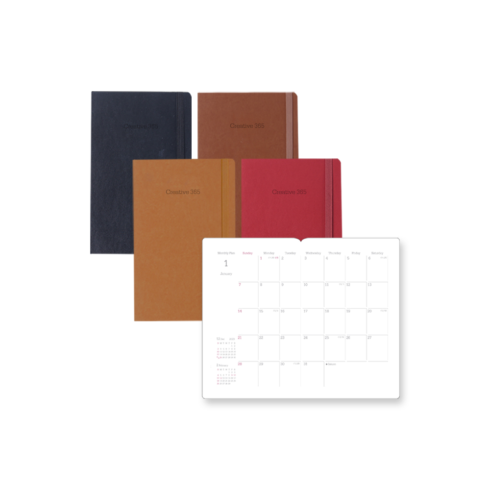 2026 크리에이티브365 빈티지-먼슬리/2면1개월S