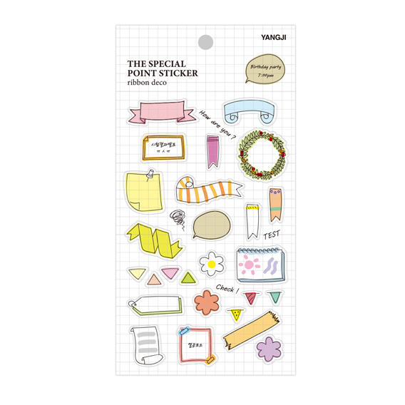 더스페셜 포인트스티커-리본데코