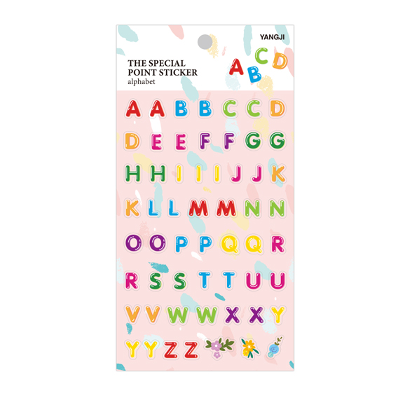 더스페셜 포인트스티커-알파벳