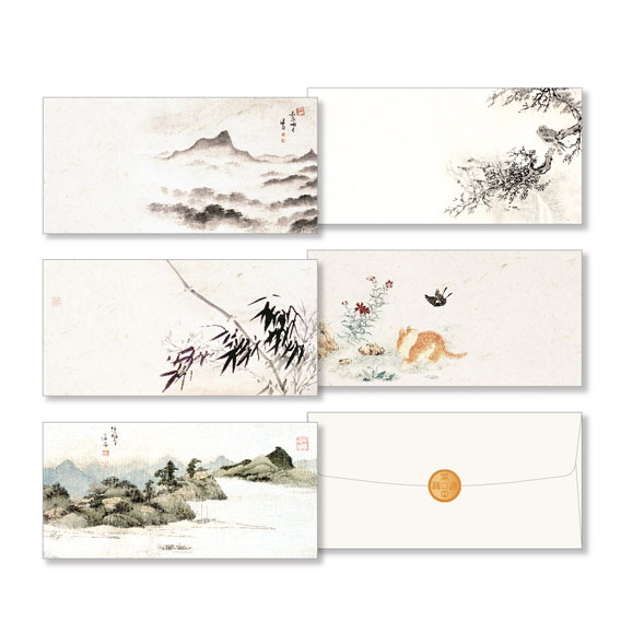 더스페셜 기프트봉투 풍속화-가로형