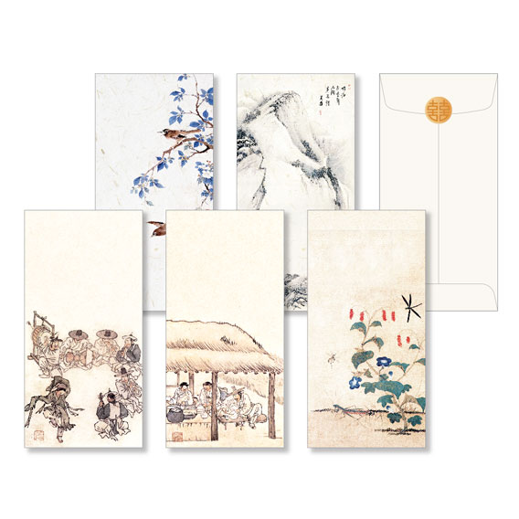 더스페셜 기프트봉투 풍속화-세로형