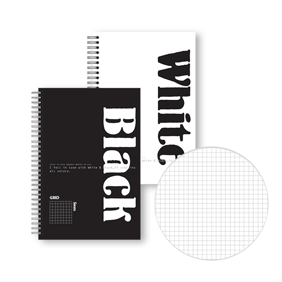 흑백그리드노트16