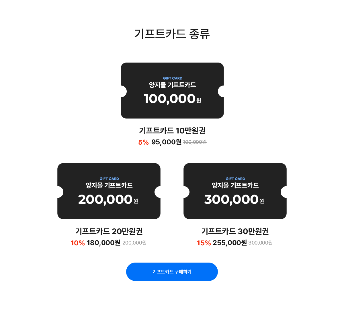 기프트카드 구매하기